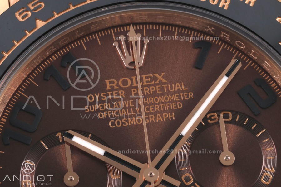 Daytona 116518 Gain Weight V11 QF 1:1 Best Edition Brown Dial Numeral Maker On Oysterflex Strap SH4130