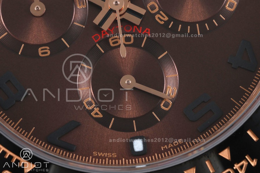 Daytona 116518 Gain Weight V11 QF 1:1 Best Edition Brown Dial Numeral Maker On Oysterflex Strap SH4130