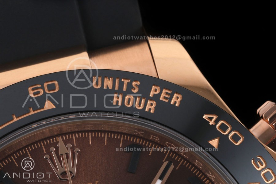 Daytona 116518 Gain Weight V11 QF 1:1 Best Edition Brown Dial Numeral Maker On Oysterflex Strap SH4130