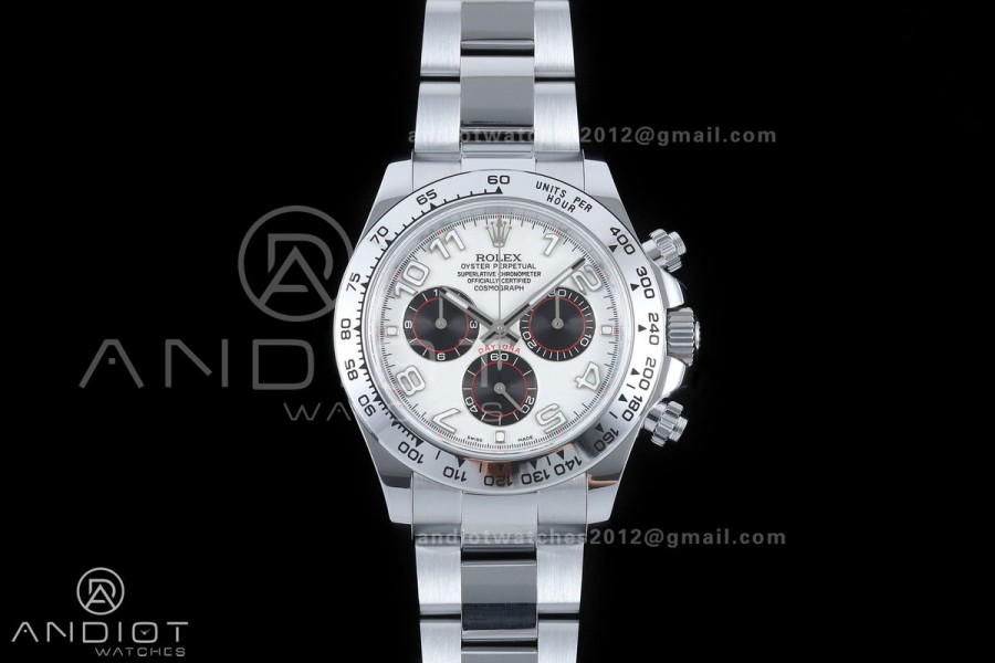 Daytona 116509 Gain Weight QF 1:1 Best Edition White Dial Numeral Marker On SS Bracelet SH4130