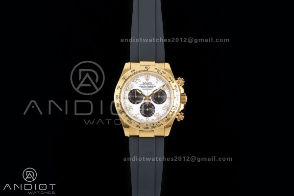 Daytona 116518 Gain Weight V11 QF 1:1 Best Edition White Dial Numeral Maker On Oysterflex Strap SH4130