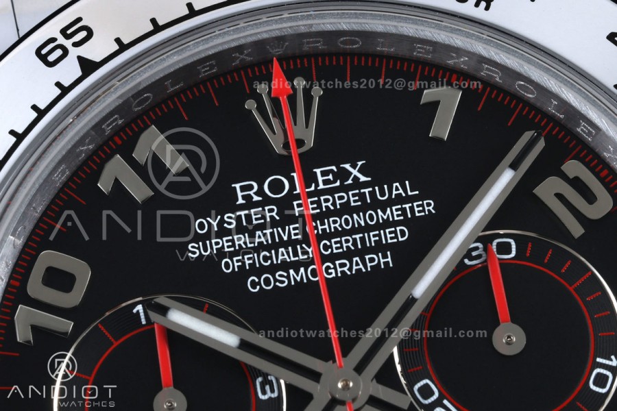 Daytona 116509 Gain Weight QF 1:1 Best Edition Black Dial Numeral Marker On SS Bracelet SH4130