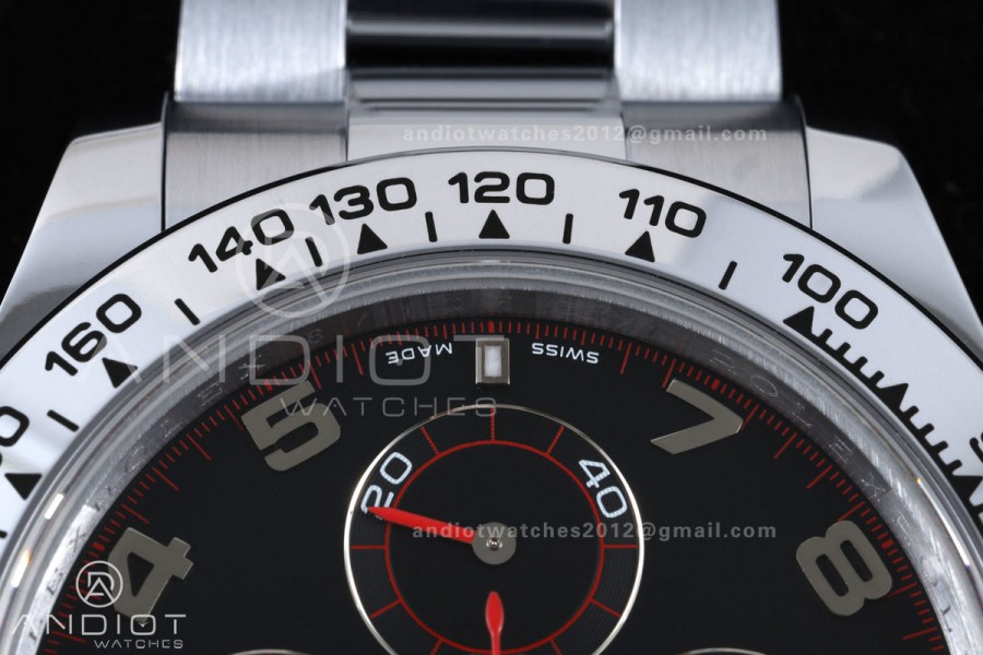 Daytona 116509 Gain Weight QF 1:1 Best Edition Black Dial Numeral Marker On SS Bracelet SH4130