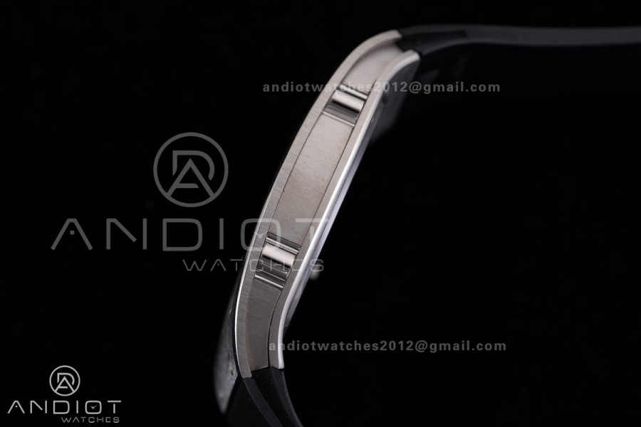 RM67-01 Real Titanium 1:1 Best Edition Skeleton Dial On Black Rubber Strap CRMA7 Clone