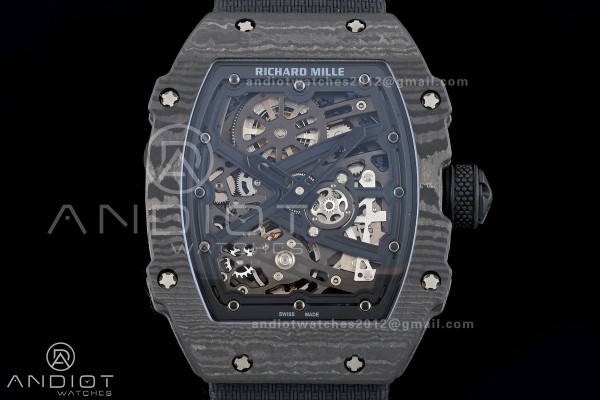 AVF RM67-02 NTPT All Black Skeleton Dial on Black ...