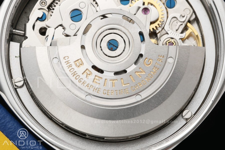 Top Time B01 Racing BLSF 1:1 Best Edition Black/Blue Gulf Dial on Blue Leather Strap A7750