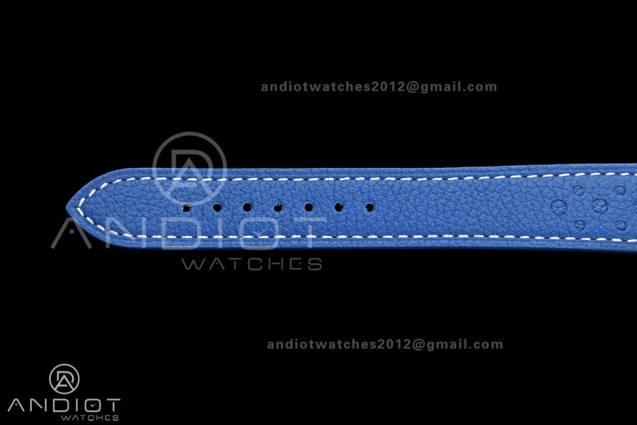 Top Time B01 Racing BLSF 1:1 Best Edition Black/Blue Gulf Dial on Blue Leather Strap A7750