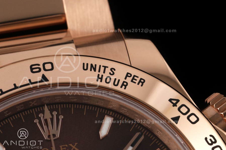 Daytona 126505 QF 1:1 Best Edition Brown Dial on RG Bracelet JH4131 (Free Sprung) V18