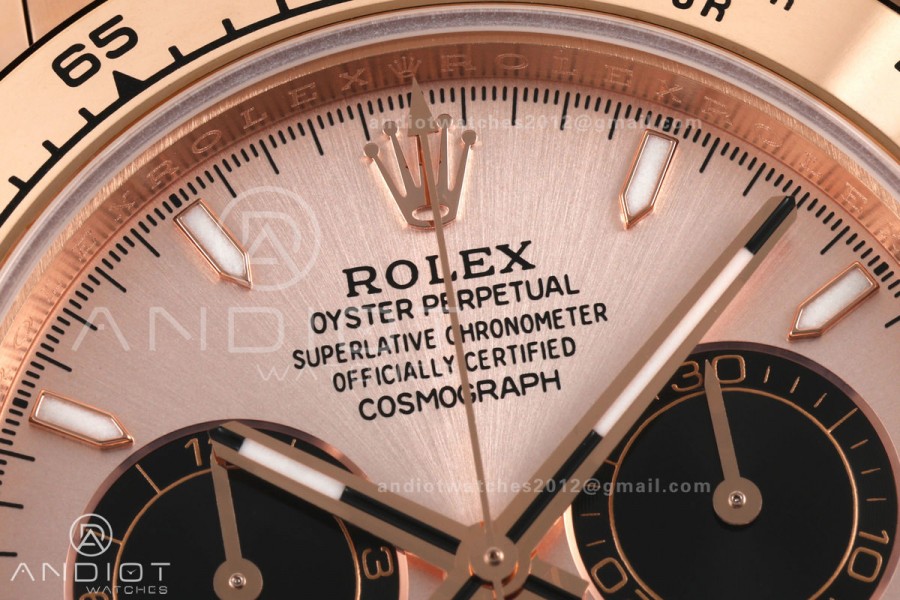 Daytona 126505 QF 1:1 Best Edition RG/Black Dial on RG Bracelet JH4131 (Free Sprung) V18