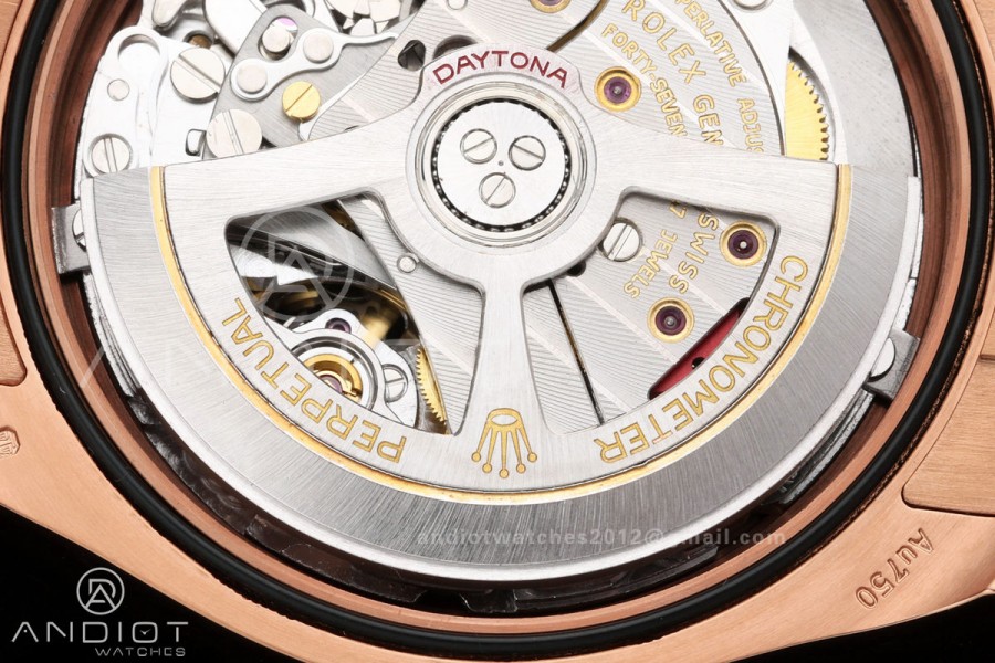 Daytona 126505 QF 1:1 Best Edition Black/RG Dial on RG Bracelet JH4131 (Free Sprung) 
