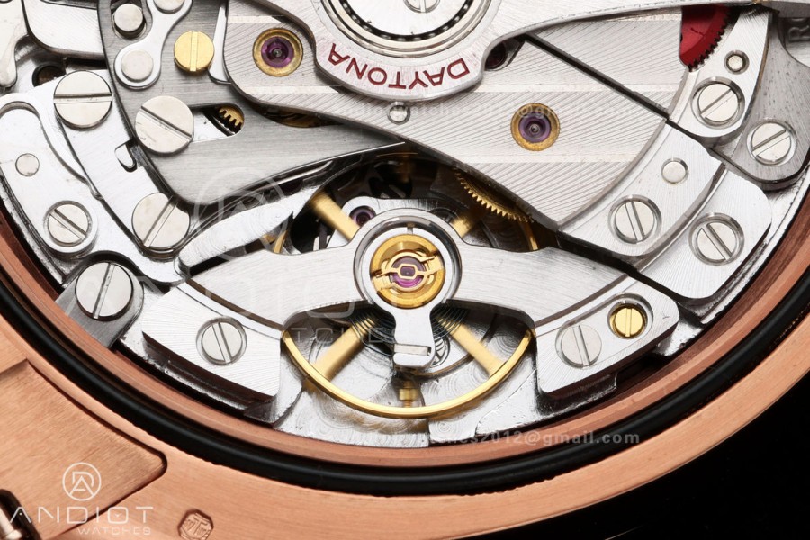 Daytona 126505 QF 1:1 Best Edition Black/RG Dial on RG Bracelet JH4131 (Free Sprung) 