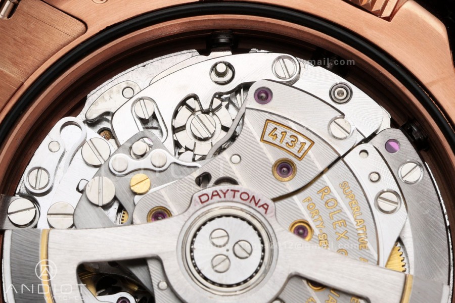 Daytona 126505 QF 1:1 Best Edition Black/RG Diamonds Dial on RG Bracelet JH4131 (Free Sprung) 