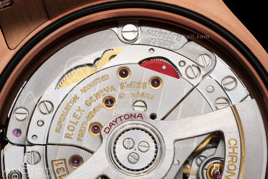 Daytona 126505 QF 1:1 Best Edition Black/RG Diamonds Dial on RG Bracelet JH4131 (Free Sprung) 