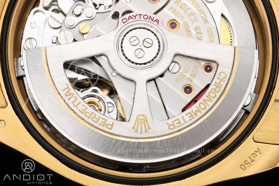 Daytona 126508 QF 1:1 Best Edition YG/Black Dial on YG Bracelet JH4131 (Free Sprung) V18