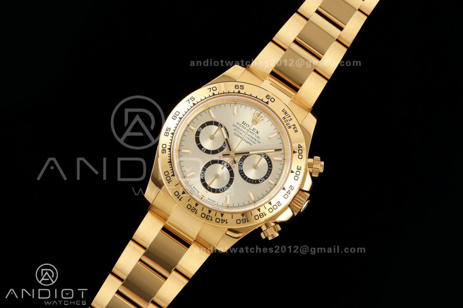 Daytona 126508 QF 1:1 Best Edition YG Dial on YG Bracelet JH4131 (Free Sprung) V18