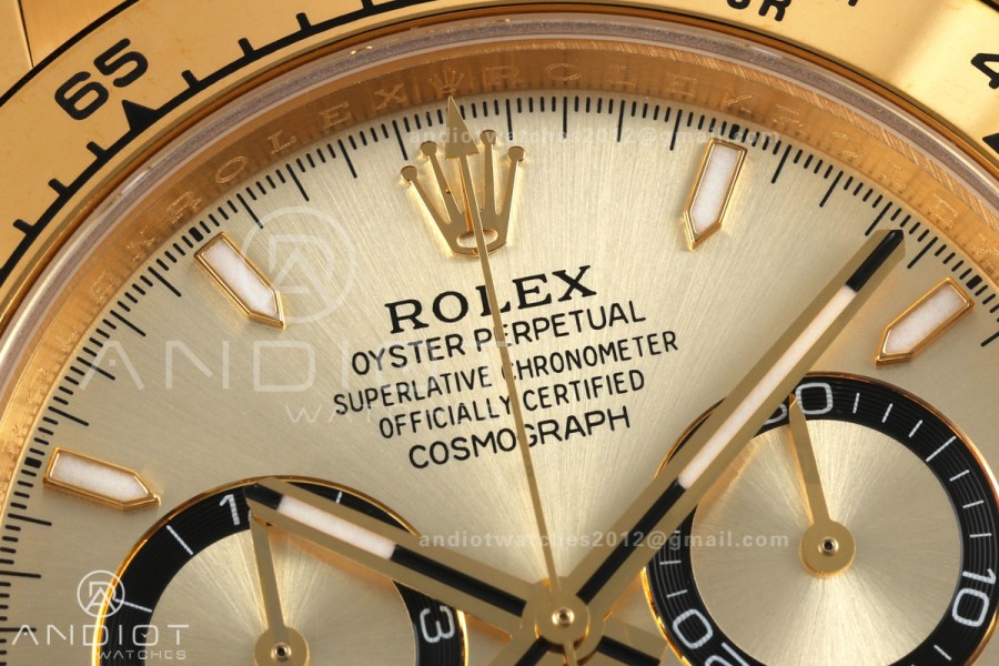 Daytona 126508 QF 1:1 Best Edition YG Dial on YG Bracelet JH4131 (Free Sprung) V18