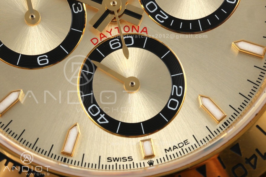 Daytona 126508 QF 1:1 Best Edition YG Dial on YG Bracelet JH4131 (Free Sprung) V18