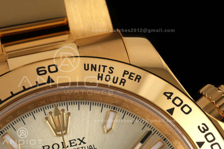 Daytona 126508 QF 1:1 Best Edition YG Dial on YG Bracelet JH4131 (Free Sprung) V18