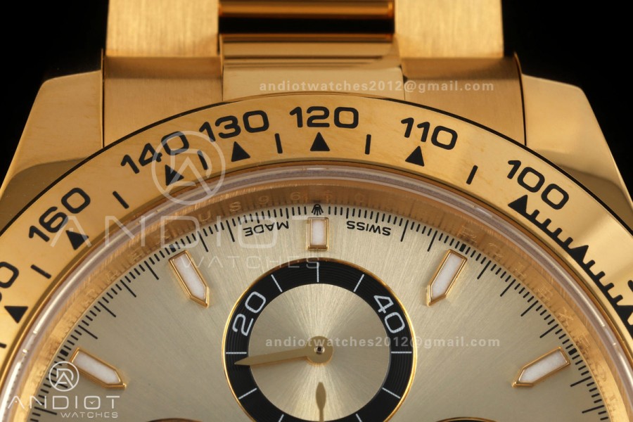 Daytona 126508 QF 1:1 Best Edition YG Dial on YG Bracelet JH4131 (Free Sprung) V18