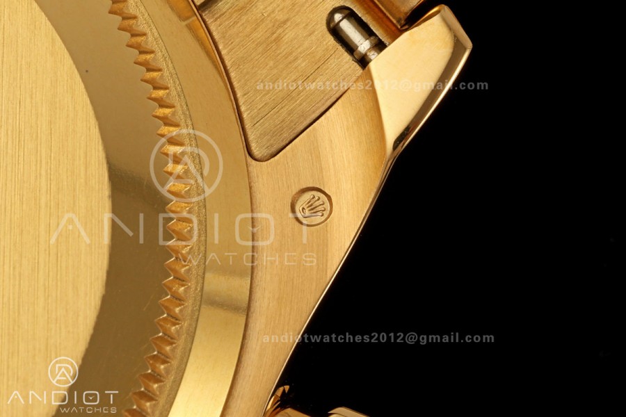 Daytona 126508 QF 1:1 Best Edition Black/YG Diamonds Dial on YG Bracelet JH4131 (Free Sprung) V18