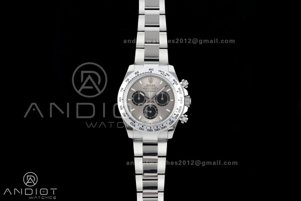 Daytona 126509 QF 1:1 Best Edition Gray/Black Dial on SS Bracelet JH4131 (Free Sprung) V18