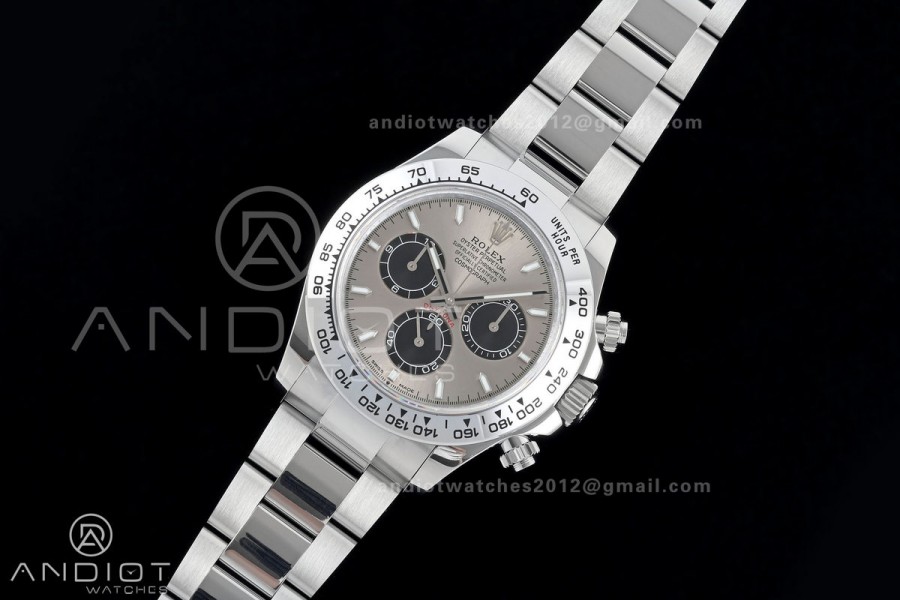 Daytona 126509 QF 1:1 Best Edition Gray/Black Dial on SS Bracelet JH4131 (Free Sprung) V18