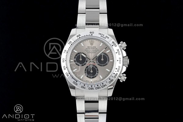Daytona 126509 QF 1:1 Best Edition Gray/Black Dial on SS Bracelet JH4131 (Free Sprung) V18