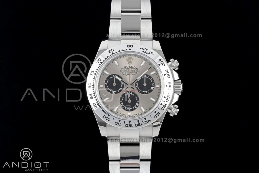 Daytona 126509 QF 1:1 Best Edition Gray/Black Dial on SS Bracelet JH4131 (Free Sprung) V18