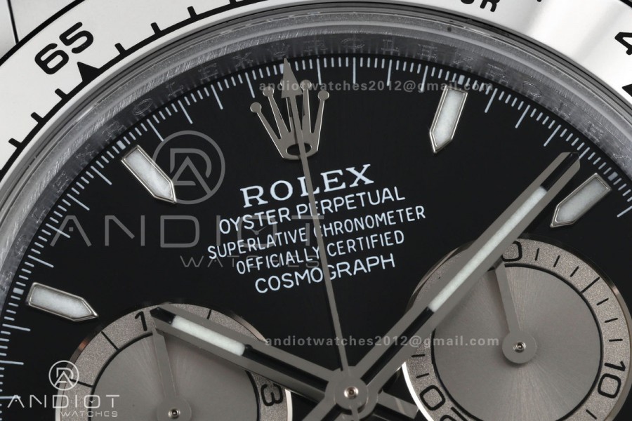 Daytona 126509 QF 1:1 Best Edition Black/Silver Dial on SS Bracelet JH4131 (Free Sprung) V18