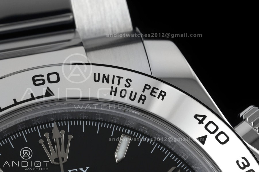 Daytona 126509 QF 1:1 Best Edition Black/Silver Dial on SS Bracelet JH4131 (Free Sprung) V18