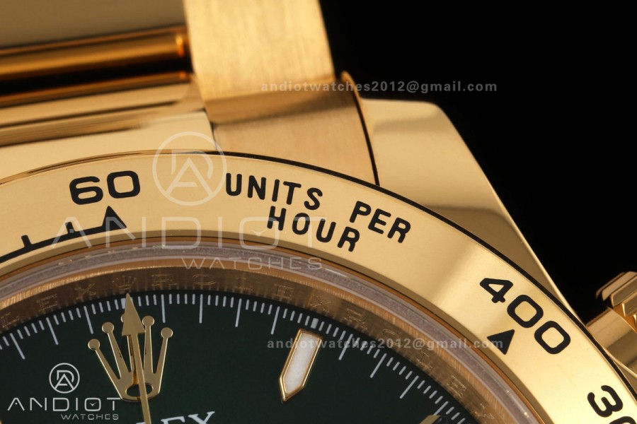 Daytona 126508 QF 1:1 Best Edition Green/YG Dial on YG Bracelet JH4131 (Free Sprung) V18