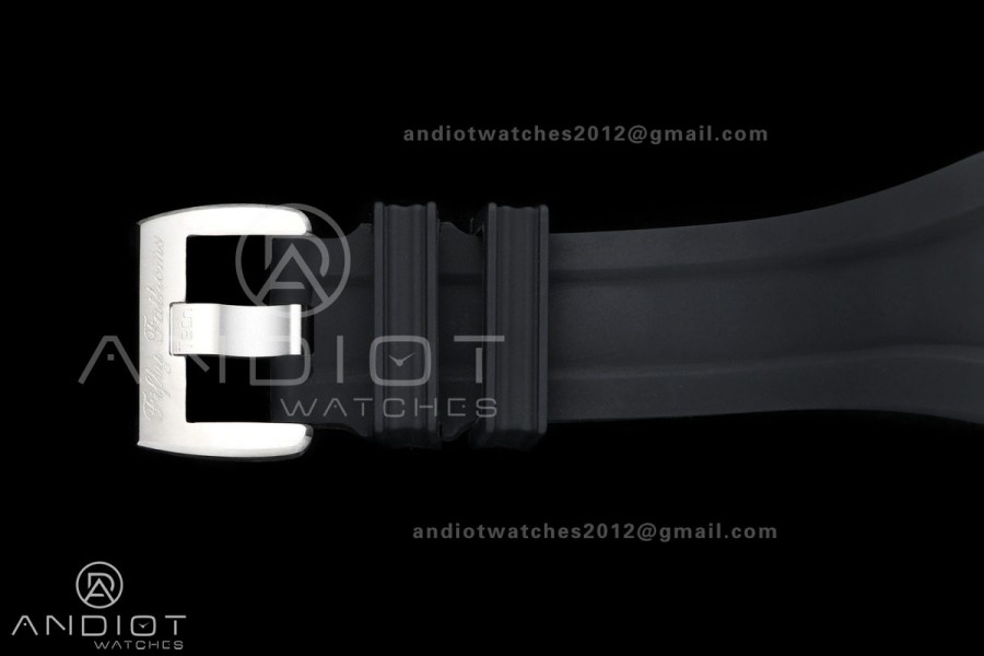 Fifty Fathoms Tech 45 Titanium Case TWF 1:1 Best Edition Black Dial on Black Rubber Strap A1315A