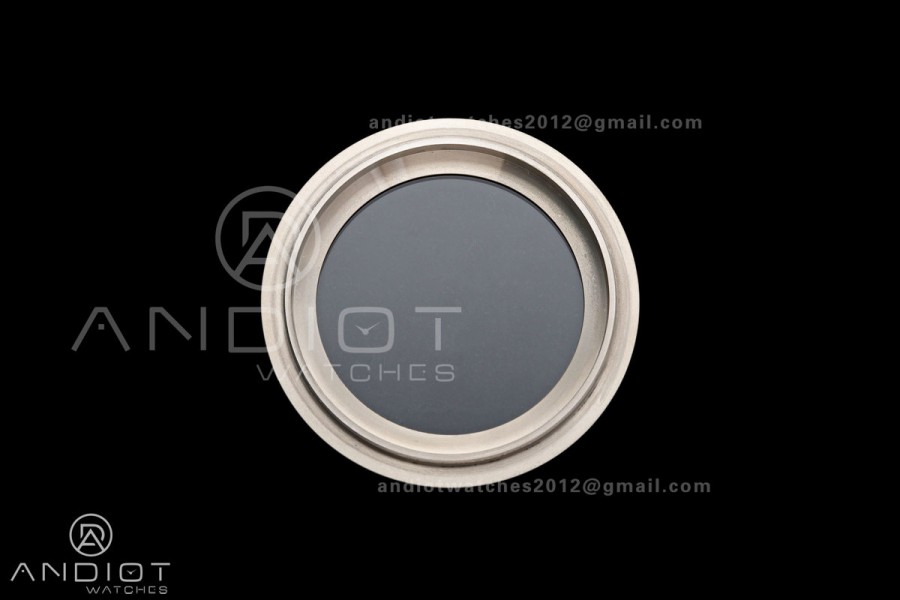 Fifty Fathoms Tech 45 Titanium Case TWF 1:1 Best Edition Black Dial on White Rubber Strap A1315A