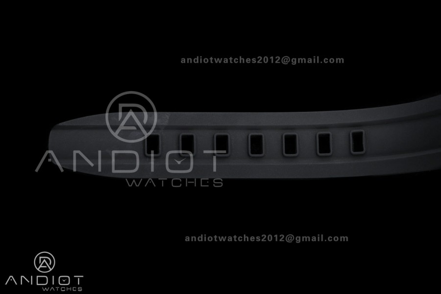 Fifty Fathoms Tech 45 Titanium Case TWF 1:1 Best Edition Black Dial Blue Hands on Black Rubber Strap A1315A