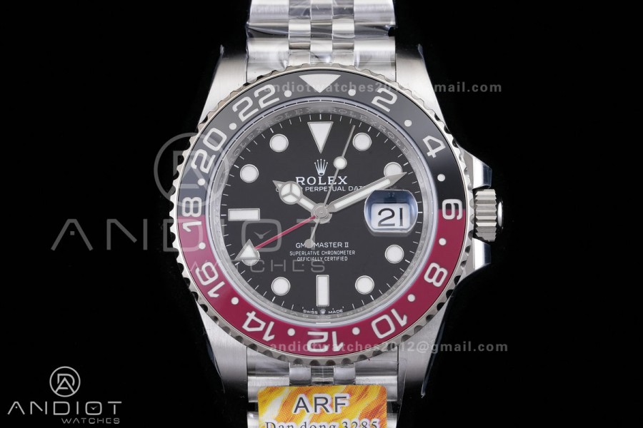 GMT-Master II 126710 Black/Red Ceramic ARF Pepsi Best Edition on Jubilee Bracelet DD3285 V3