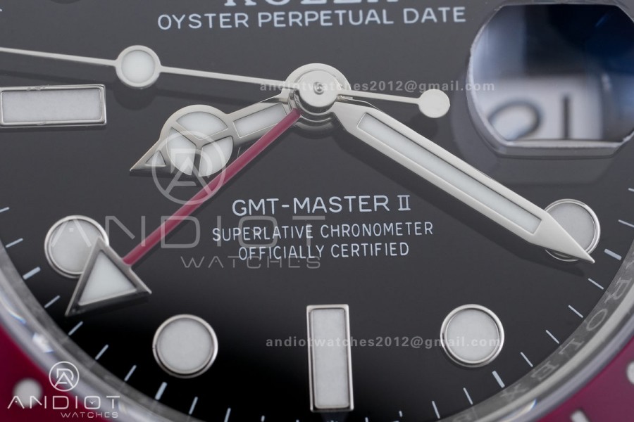 GMT-Master II 126710 Black/Red Ceramic ARF Pepsi Best Edition on Jubilee Bracelet DD3285 V3