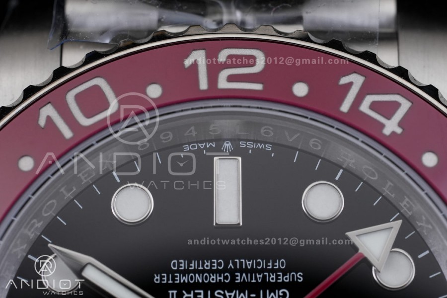 GMT-Master II 126710 Black/Red Ceramic ARF Pepsi Best Edition on Jubilee Bracelet DD3285 V3