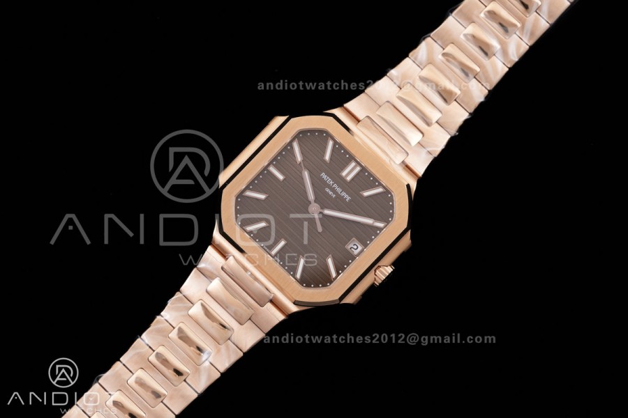 Cubitus 7128/1R RG BBF 1:1 Best Edition Brown Dial On RG Bracelet Super Clone DD330