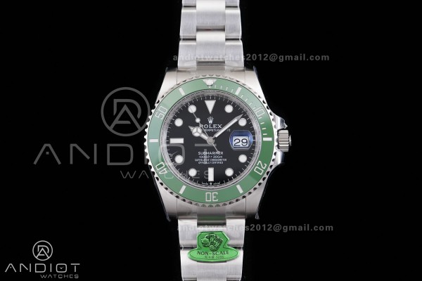 Submariner 41mm 126610LV Green Ceramic 904L Steel ...