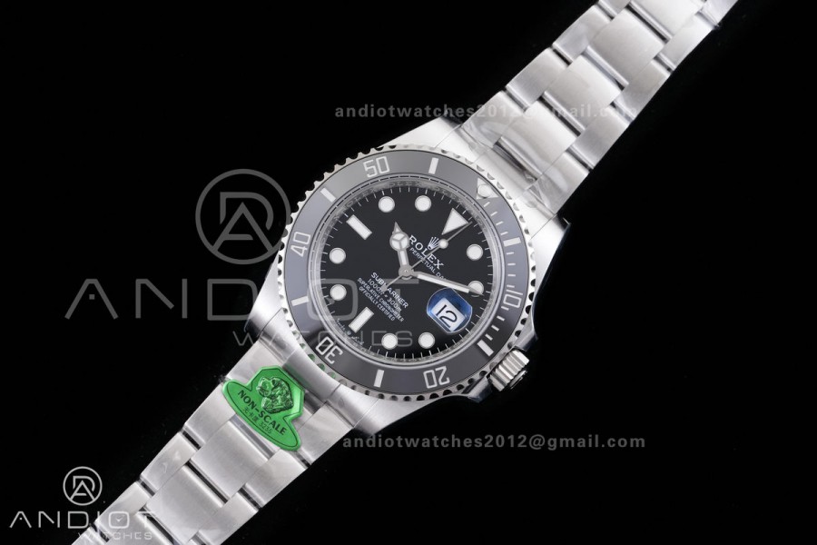 Submariner 41mm 126610 LN Black Ceramic 904L Steel GOLD 1:1 Best Edition JH3235 (Free Sprung)