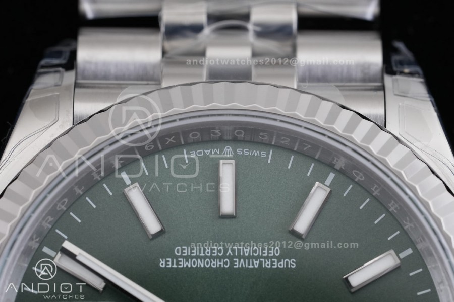 DateJust 36 SS 126234 VSF 1:1 Best Edition 904L Steel Green Stick Dial on Jubilee Bracelet VS3235 V2