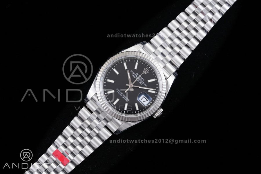 DateJust 36 SS 126234 VSF 1:1 Best Edition 904L Steel Black Stick Dial on Jubilee Bracelet VS3235 V2