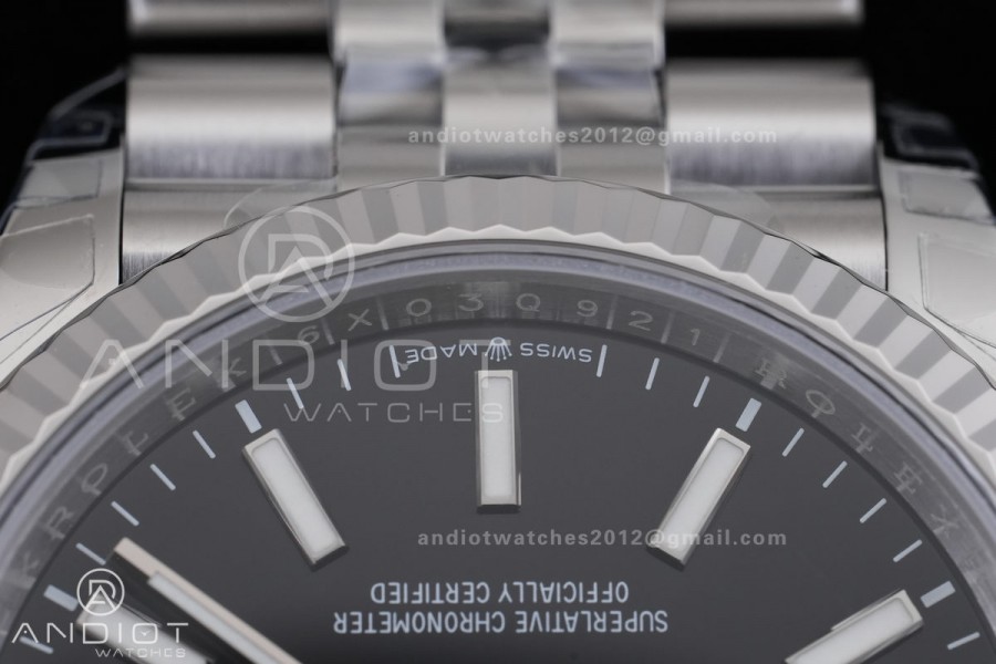 DateJust 36 SS 126234 VSF 1:1 Best Edition 904L Steel Black Stick Dial on Jubilee Bracelet VS3235 V2