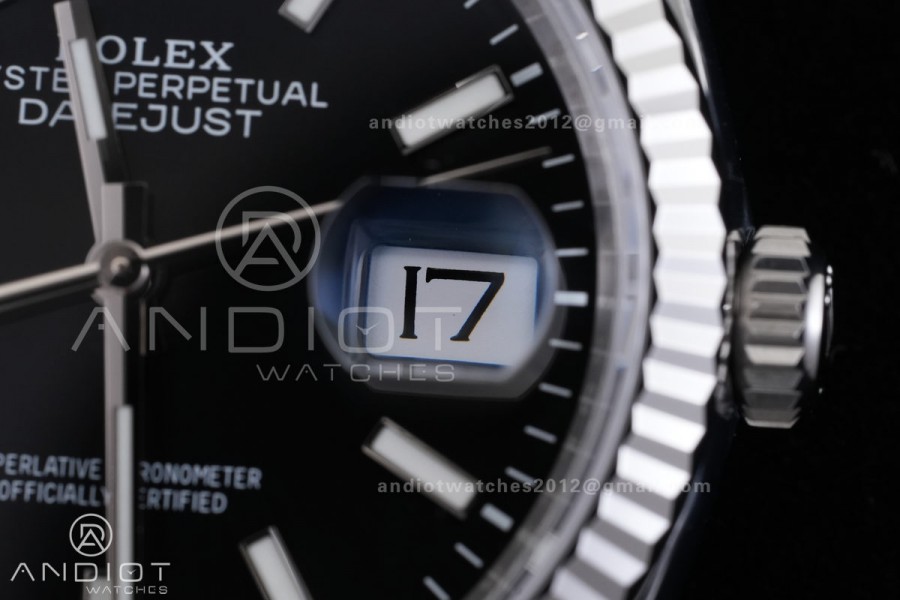 DateJust 36 SS 126234 VSF 1:1 Best Edition 904L Steel Black Stick Dial on Jubilee Bracelet VS3235 V2