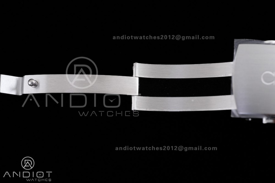 Planet Ocean 39.5mm White Ceramic Bezel SS VSF 1:1 Best Edition White Dial On SS Bracelet Super Clone Asian 8800