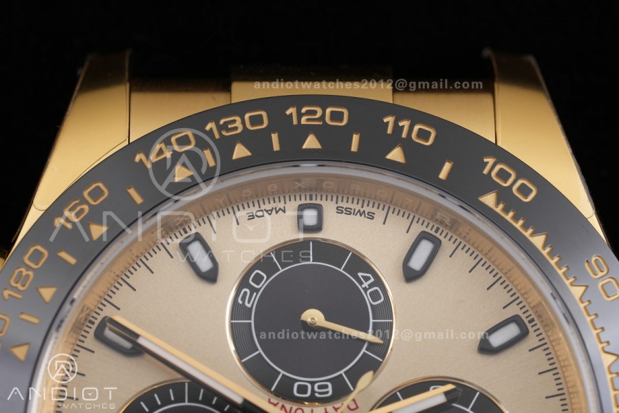 Daytona 116518 Gain Weight VSF 1:1 Best Edition 904L Steel Gold Dial On Oysterflex Strap DD4130
