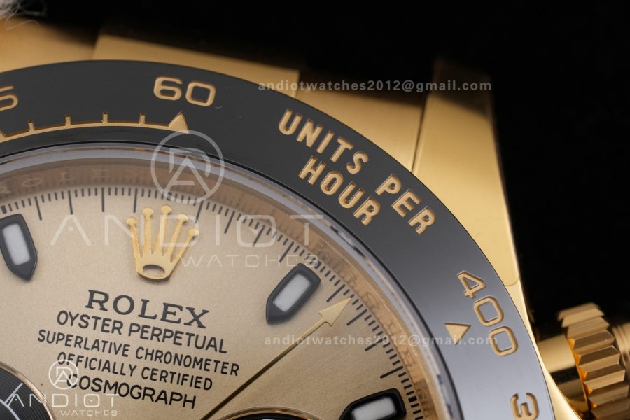 Daytona 116518 Gain Weight VSF 1:1 Best Edition 904L Steel Gold Dial On Oysterflex Strap DD4130