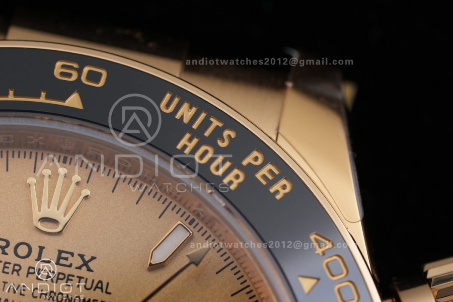 Daytona 126518 Gain Weight VSF 1:1 Best Edition Gold Dial on Oysterflex Strap DD4131