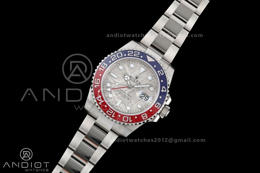 GMT-Master II Blue/Red Ceramic ARF 1:1 Best Edition Meteorite Dial On Oyster Bracelet DD3285 CHS