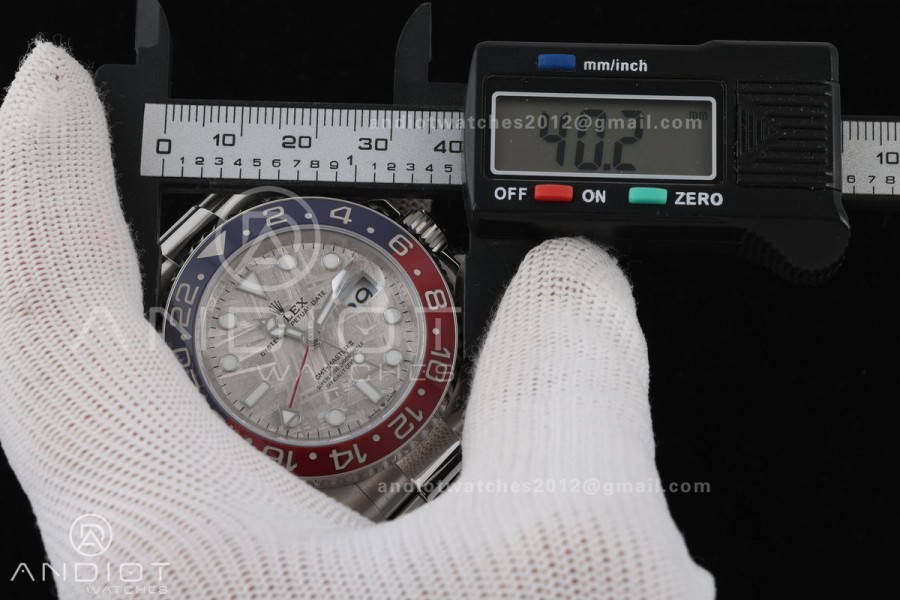 GMT-Master II Blue/Red Ceramic ARF 1:1 Best Edition Meteorite Dial On Oyster Bracelet DD3285 CHS